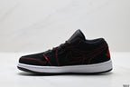 Nike Low-Top Sneakers Black Red Unisex Style 09 detail view 4