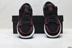 Nike Low-Top Sneakers Black Red Unisex Style 09 detail view 8
