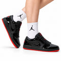 Nike Low-Top Sneakers Black Red Unisex Style 33 white background lifestyle main view