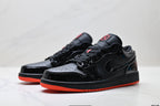 Nike Low-Top Sneakers Black Red Unisex Style 33 detail view 5