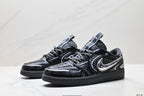 Nike Low-Top Sneakers Black Silver Monogram Unisex Collaboration Edition Style 15 detail view 5