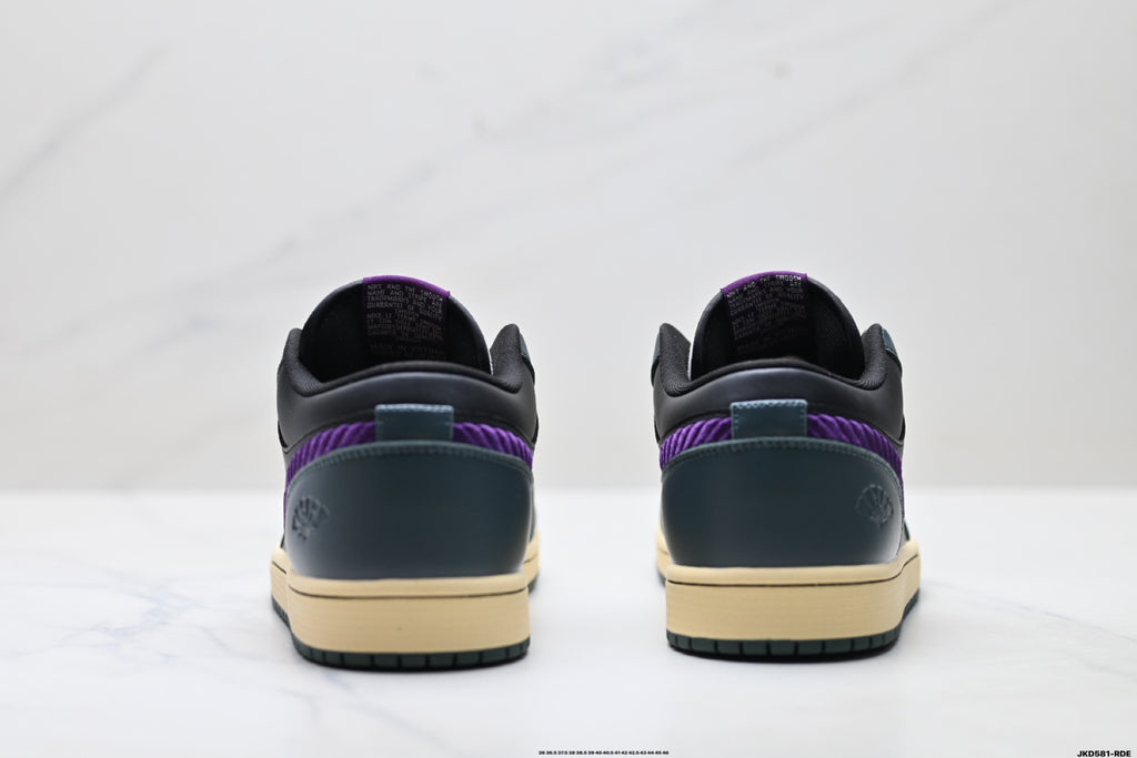Nike Low-Top Sneakers Black White Purple Unisex Style 49 detail view 7