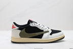 Nike Low-Top Sneakers Black White Red Unisex Style 42 detail view 2