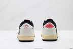 Nike Low-Top Sneakers Black White Red Unisex Style 42 detail view 7