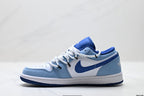 Nike Low-Top Sneakers Blue White Unisex Style 46 detail view 4