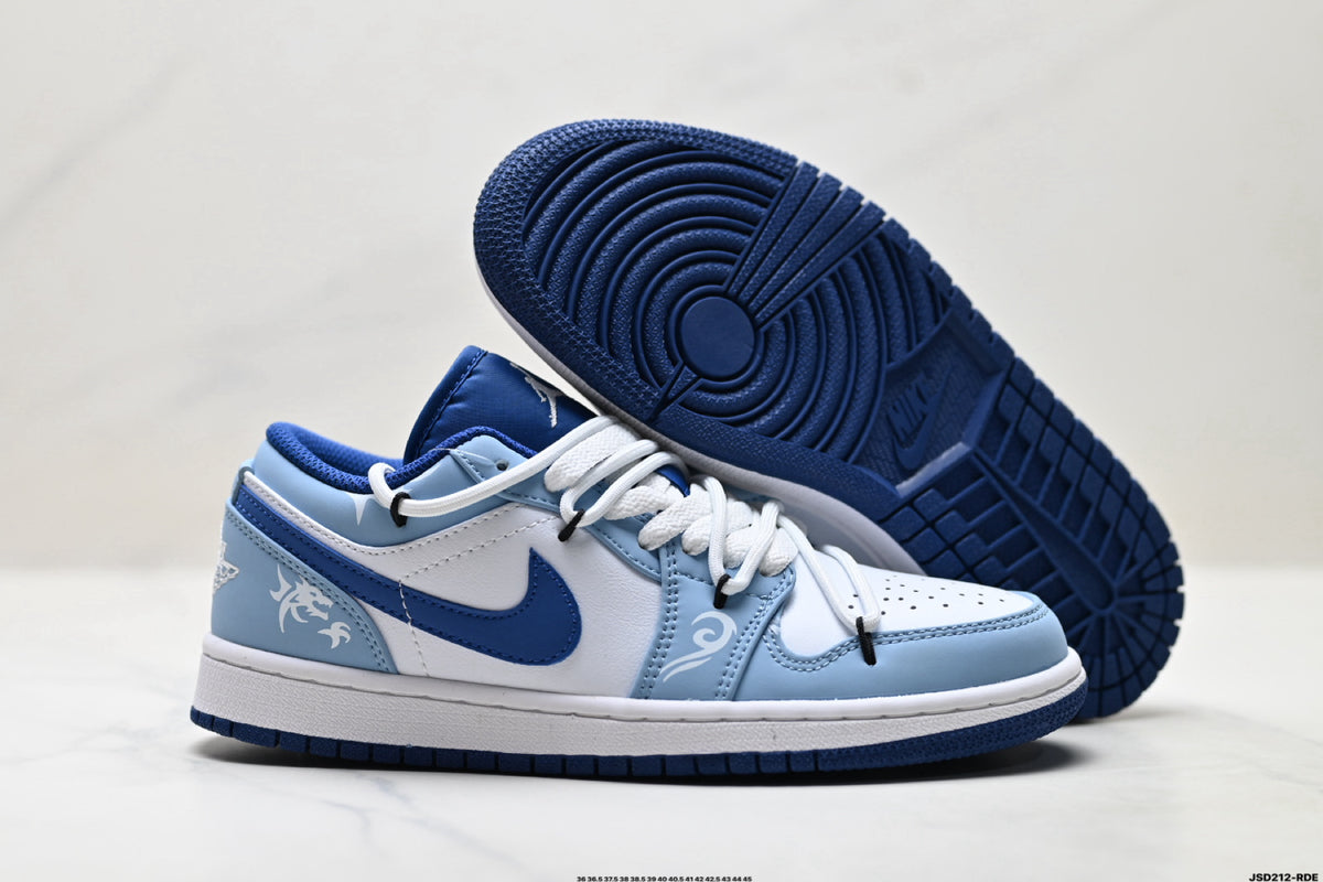 Nike Low-Top Sneakers Blue White Unisex Style 46 detail view 6
