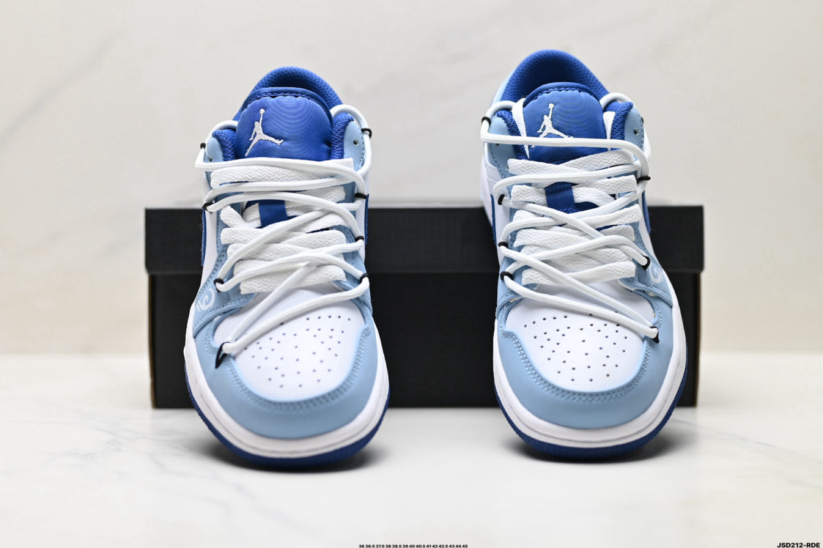 Nike Low-Top Sneakers Blue White Unisex Style 46 detail view 8