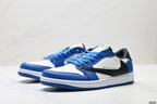 Nike Low-Top Sneakers Blue White Unisex Collaboration Edition Style 62 detail view 5