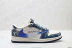 Nike Low-Top Sneakers Blue White Graphic Alt Unisex Collaboration Edition Style 21 detail view 2
