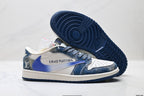 Nike Low-Top Sneakers Blue White Graphic Alt Unisex Collaboration Edition Style 21 detail view 6