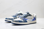 Nike Low-Top Sneakers Blue White Graphic Unisex Collaboration Edition Style 20 detail view 5