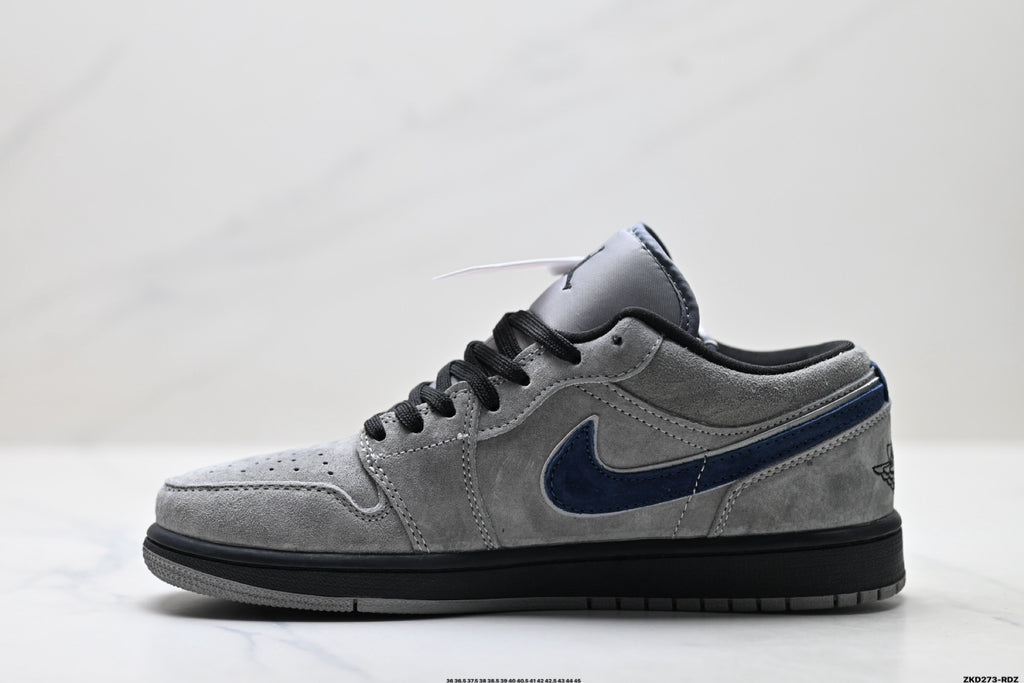 Nike Low-Top Sneakers Gray Navy Unisex Style 45 detail view 4