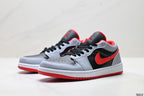 Nike Low-Top Sneakers Gray Red Black Unisex Style 10 detail view 5