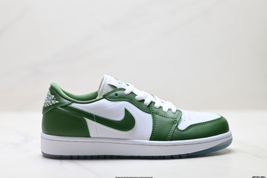 Nike Low-Top Sneakers Green White Unisex Style 41 detail view 2