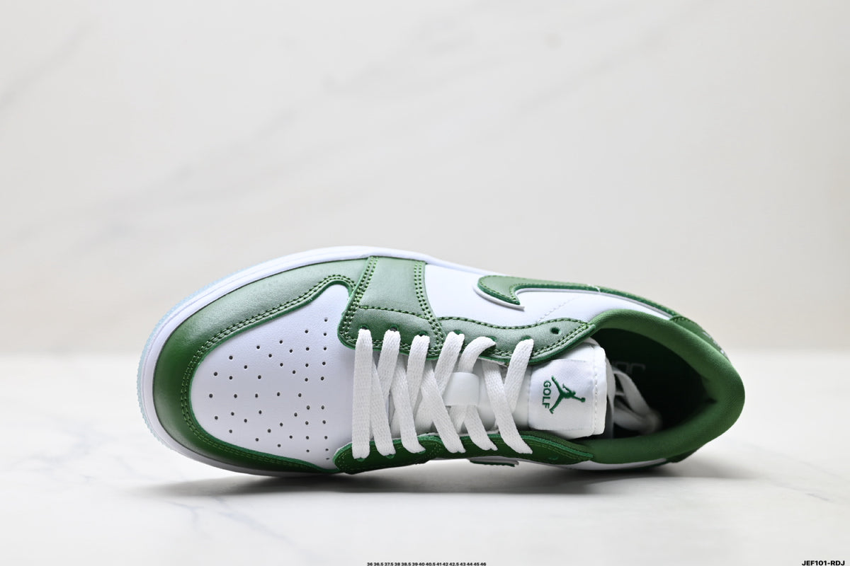 Nike Low-Top Sneakers Green White Unisex Style 41 detail view 3