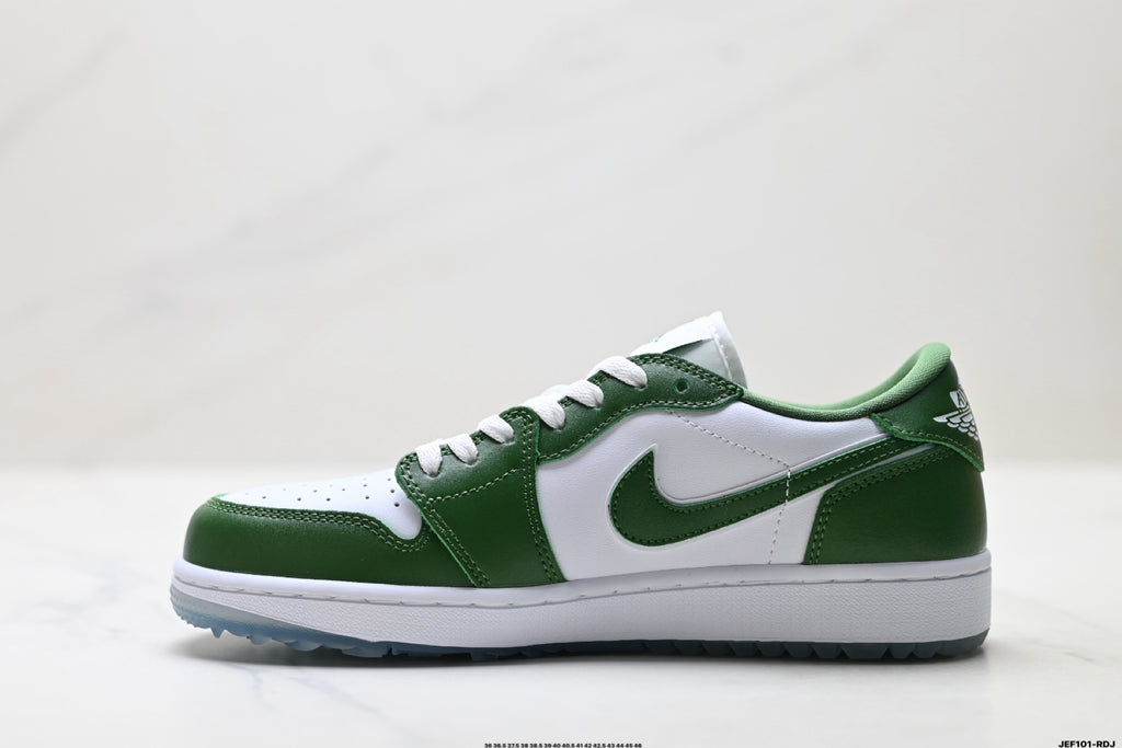 Nike Low-Top Sneakers Green White Unisex Style 41 detail view 4