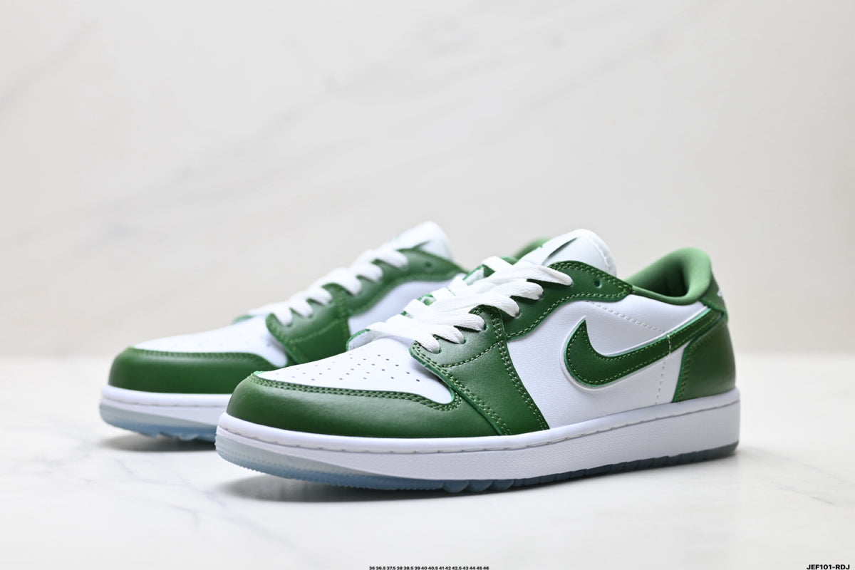 Nike Low-Top Sneakers Green White Unisex Style 41 detail view 5