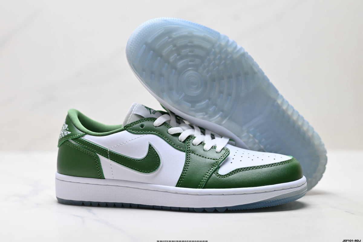 Nike Low-Top Sneakers Green White Unisex Style 41 detail view 6