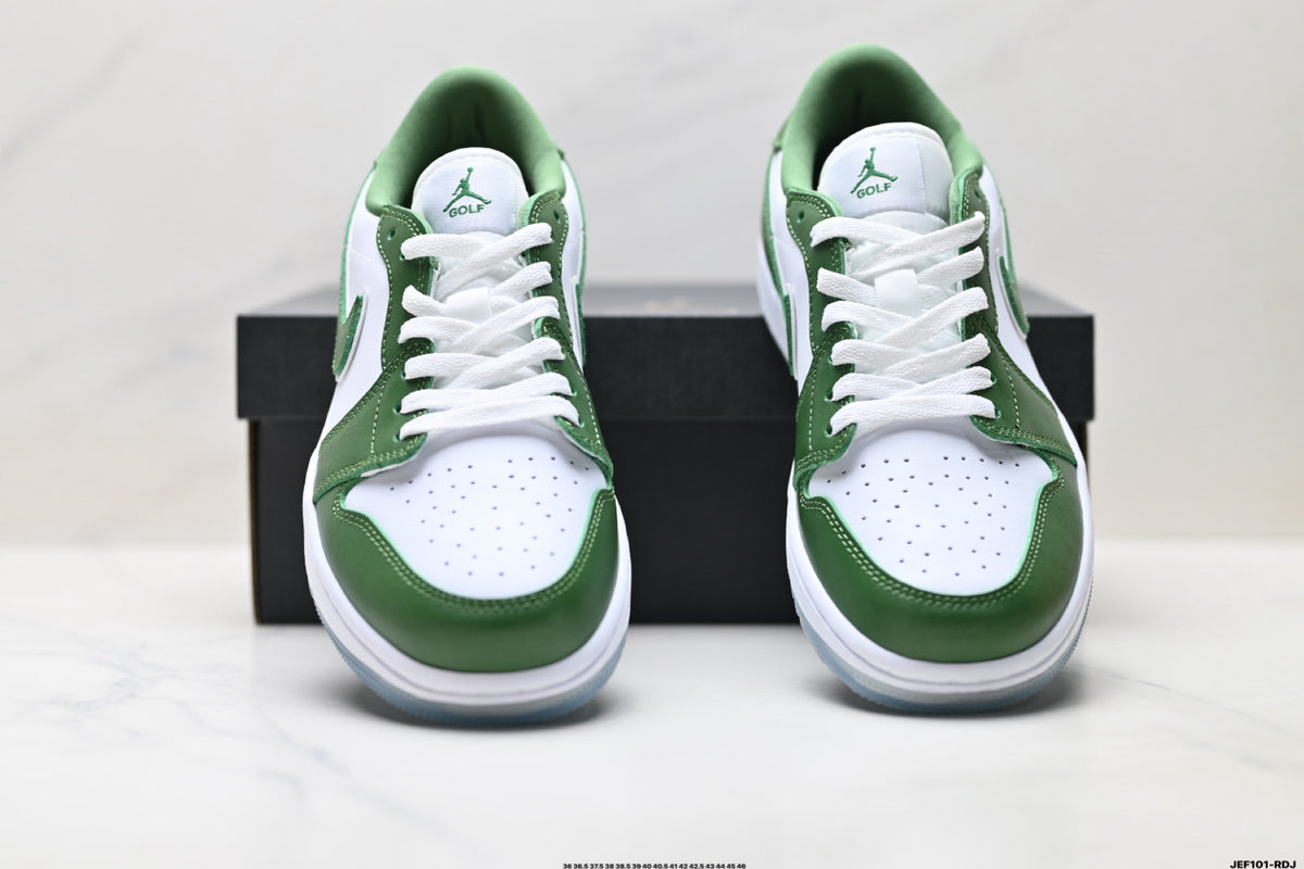 Nike Low-Top Sneakers Green White Unisex Style 41 detail view 8