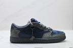 Nike Low-Top Sneakers Navy Gray Unisex Style 24 detail view 2