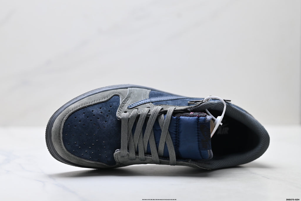 Nike Low-Top Sneakers Navy Gray Unisex Style 24 detail view 3