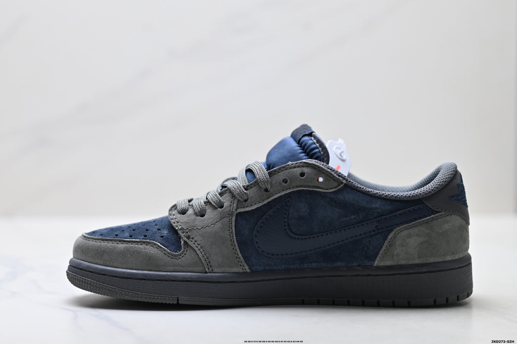 Nike Low-Top Sneakers Navy Gray Unisex Style 24 detail view 4