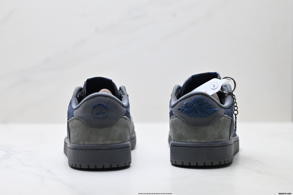 Nike Low-Top Sneakers Navy Gray Unisex Style 24 detail view 7