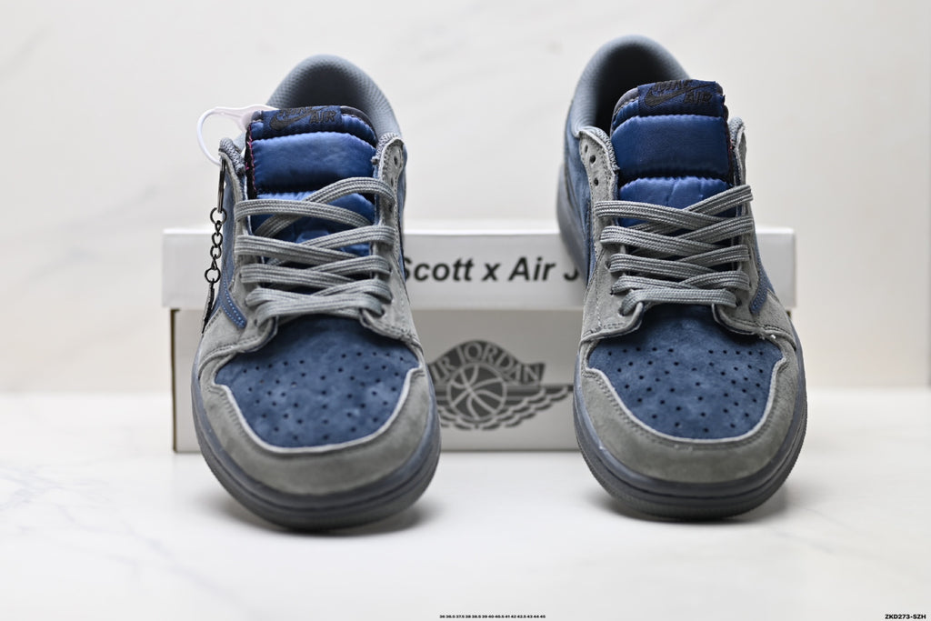Nike Low-Top Sneakers Navy Gray Unisex Style 24 detail view 8