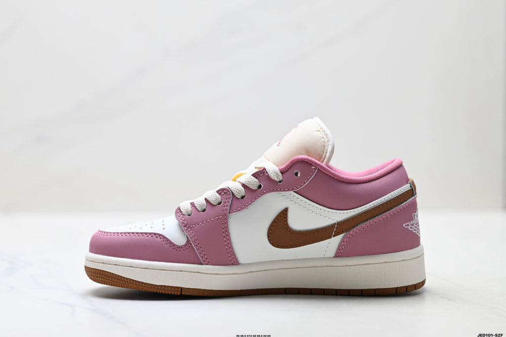 Nike Low-Top Sneakers Pink White Unisex Style 23 detail view 4