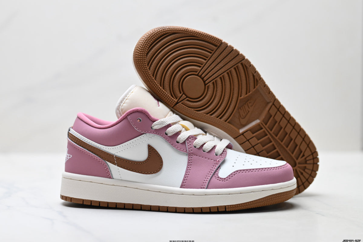 Nike Low-Top Sneakers Pink White Unisex Style 23 detail view 6