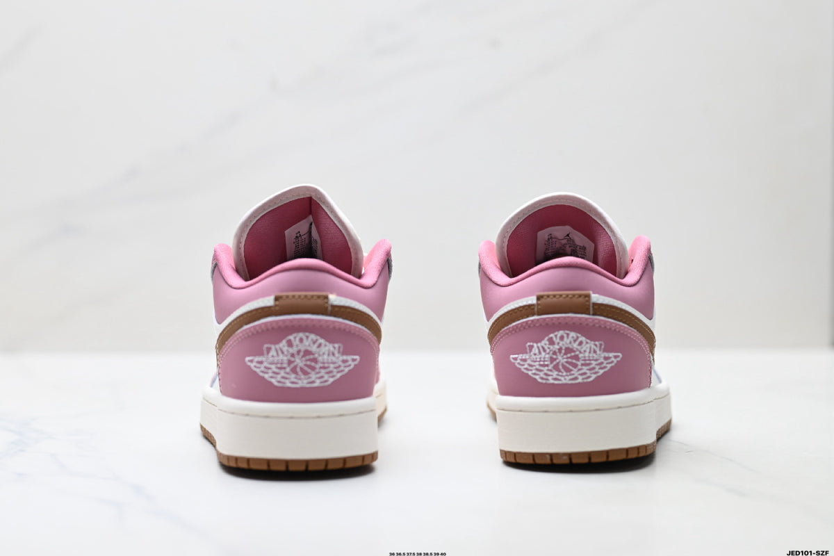 Nike Low-Top Sneakers Pink White Unisex Style 23 detail view 7
