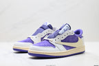 Nike Low-Top Sneakers Purple White Unisex Style 03 detail view 5