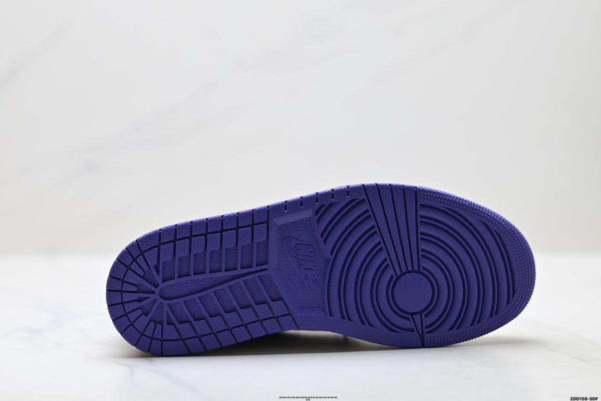 Nike Low-Top Sneakers Purple White Unisex Style 03 detail view 9