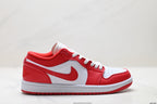 Nike Low-Top Sneakers Red White Unisex Style 52 detail view 2