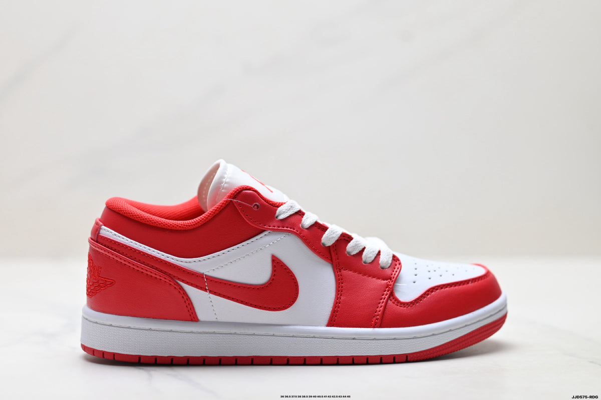 Nike Low-Top Sneakers Red White Unisex Style 52 detail view 2