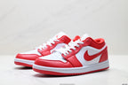 Nike Low-Top Sneakers Red White Unisex Style 52 detail view 5