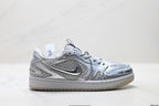 Nike Low-Top Sneakers Silver Monogram Unisex Collaboration Edition Style 11 detail view 2