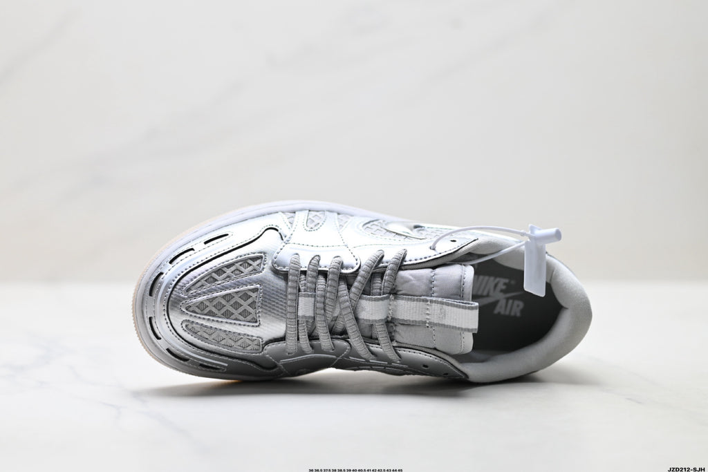 Nike Low-Top Sneakers Silver Monogram Unisex Collaboration Edition Style 11 detail view 3