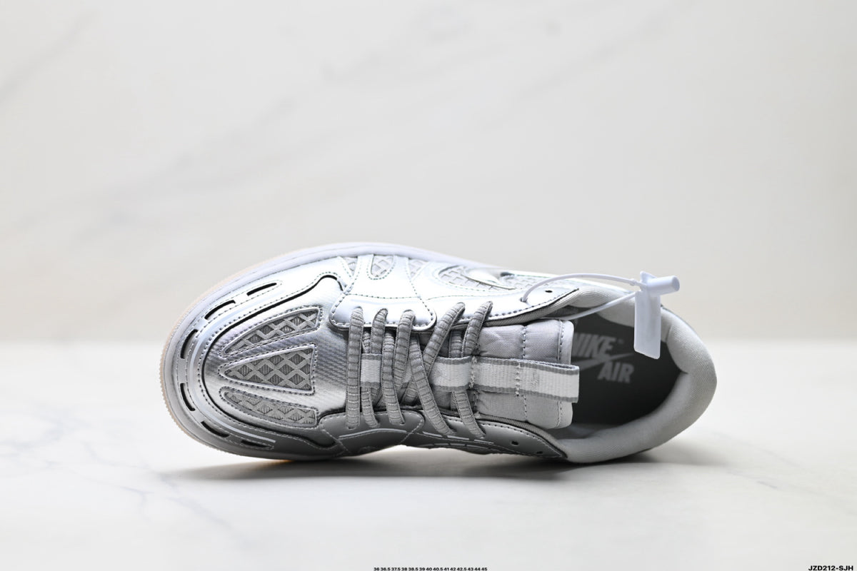 Nike Low-Top Sneakers Silver Monogram Unisex Collaboration Edition Style 11 detail view 3