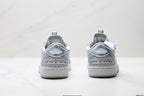 Nike Low-Top Sneakers Silver Monogram Unisex Collaboration Edition Style 11 detail view 7