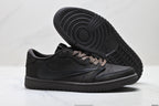 Nike Low-Top Sneakers Triple Black Unisex Style 44 detail view 6