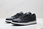 Nike Low-Top Sneakers Triple Black Monogram Unisex Collaboration Edition Style 13 detail view 5