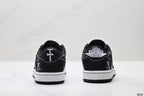 Nike Low-Top Sneakers Triple Black Monogram Unisex Collaboration Edition Style 13 detail view 7