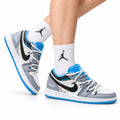 Nike Low-Top Sneakers White Black Blue Unisex Style 18 white background lifestyle main view