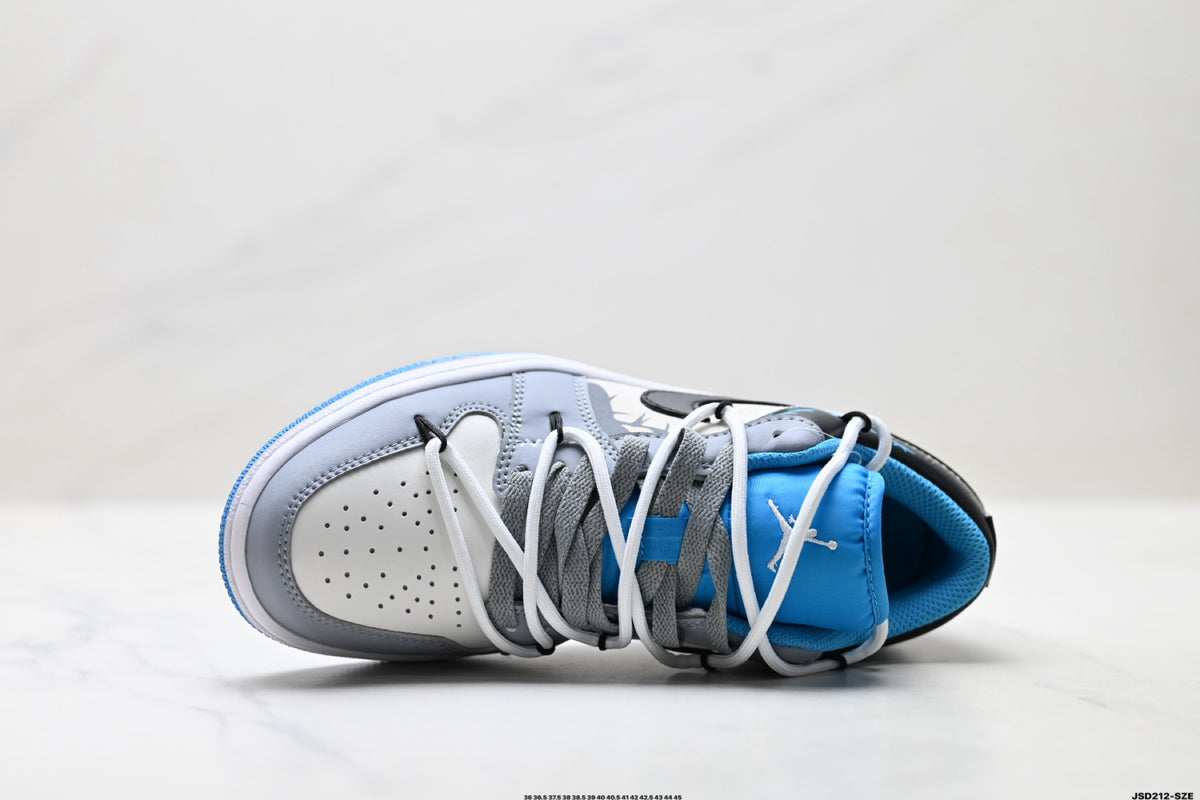 Nike Low-Top Sneakers White Black Blue Unisex Style 18 detail view 3