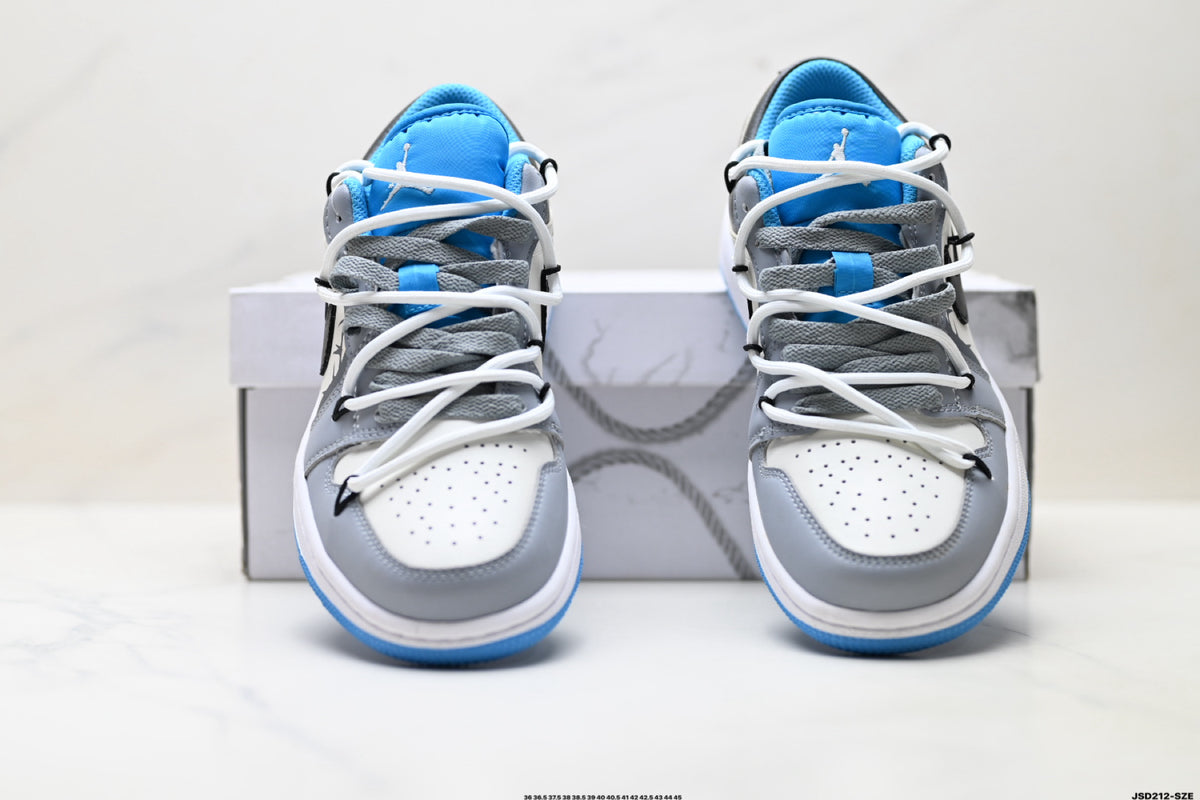 Nike Low-Top Sneakers White Black Blue Unisex Style 18 detail view 8