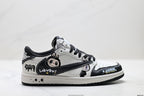 Nike Low-Top Sneakers White Black Cartoon Unisex Collaboration Edition Style 34 detail view 2