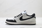Nike Low-Top Sneakers White Black Cartoon Unisex Collaboration Edition Style 34 detail view 4