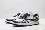 Nike Low-Top Sneakers White Black Cartoon Unisex Collaboration Edition Style 34 detail view 5