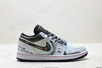 Nike Low-Top Sneakers White Black Graphic Unisex Collaboration Edition Style 54 detail view 2